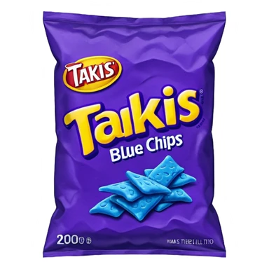 takis blue chips bag
 sticker