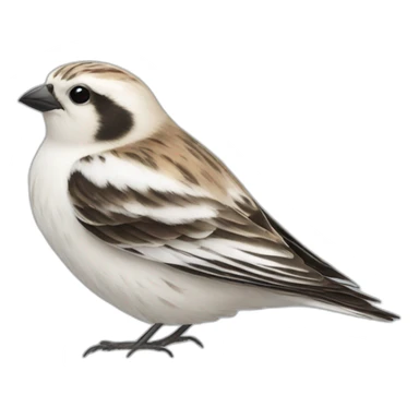 Snow bunting sticker