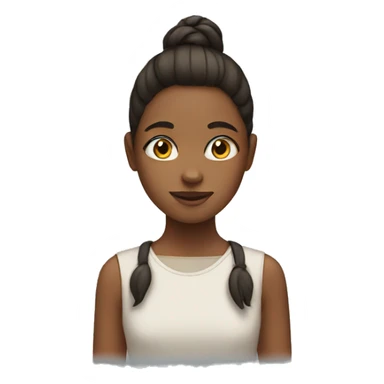 girl with shapes sticker