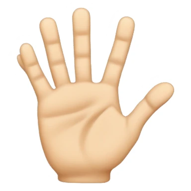 Hand with the third and forth finger up and all the others down sticker