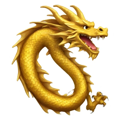 Golden dragon sticker