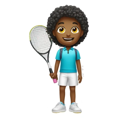kids on tennis vacation sticker