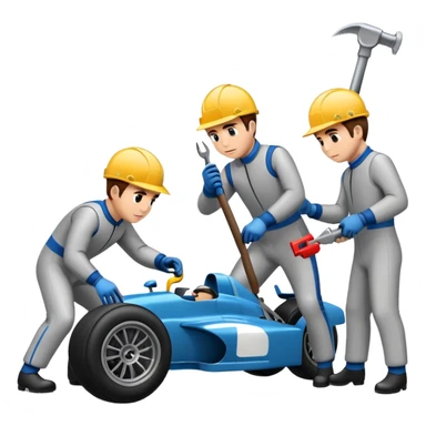 Racing Pitstop Men sticker