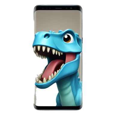 Dino with Samsung s23 ultra  sticker