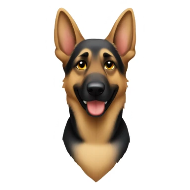 German shepherd doing ✌🏿 sticker