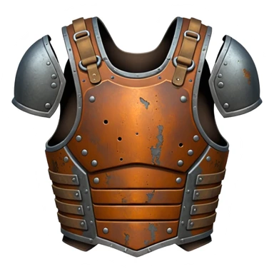 Rusted warrior body armor sticker
