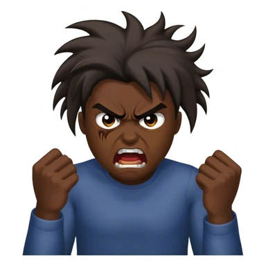 ripping hair angry  sticker