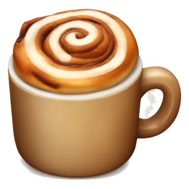 cinnamon bun and coffee sticker