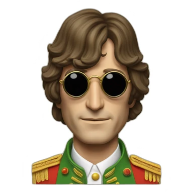 John Lennon head sgt pepper era sticker