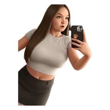 girl taking selfie indoors sticker