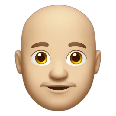 bald fat carpenter sticker