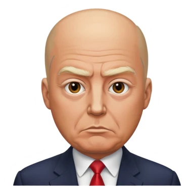 President Trump is bald  sticker