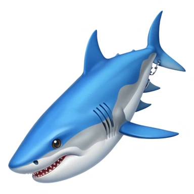 Tiburón con zapatos azules sticker