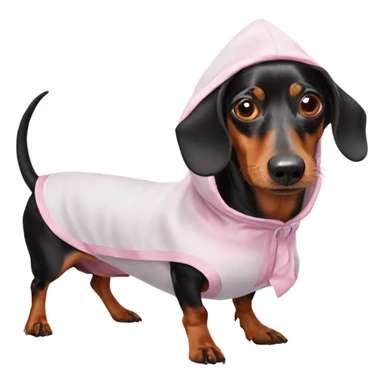 weiner dog in pig costume sticker