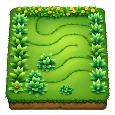 Plot of land with greens sticker