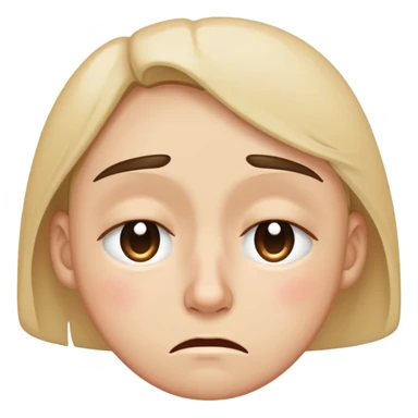 Tired face with tear sticker