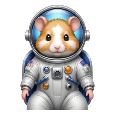 hamster in space suit sticker