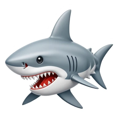 sharks tooth golf logo sticker