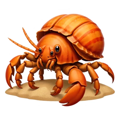 hermit crab sticker