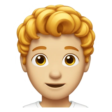 Redhead boy with blond streak of hair sticker