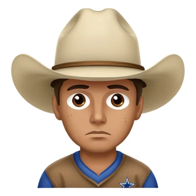 Sad Dallas cowboy sticker