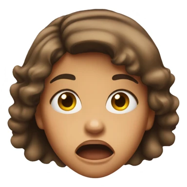 A girl Shock face sticker