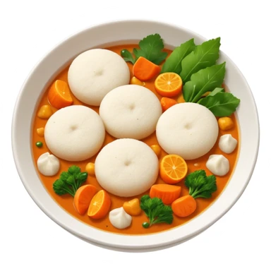 Idli and sambar sticker