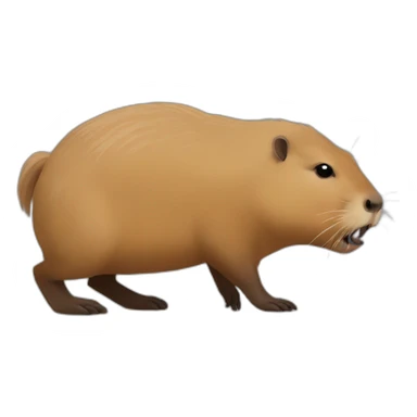 Capybara slay sticker