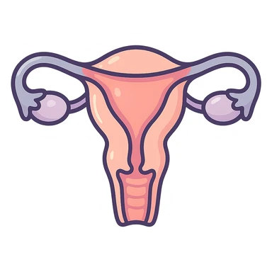 female uterus, very detailed, anatomically accurate shape, detailed shadows and highlights, thin clean contours, soft rounded shapes, pastel palette #98B5BC, #B5B3C1, #C9A3C9, #E4C0CA, #F7DCD1, #F7C0AA, modern Japanese pop art and sticker aesthetic, soft lighting, transparent background sticker
