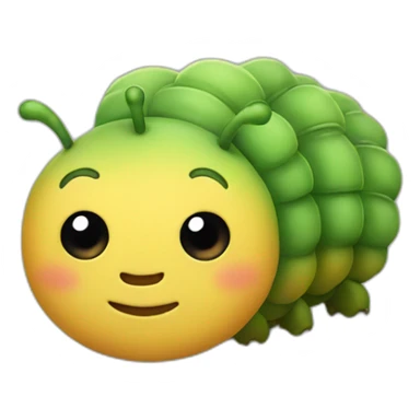 super cute caterpillar sticker