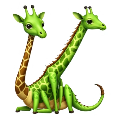 Half giraffe half mantis sticker
