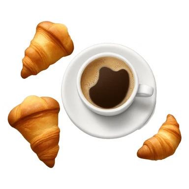 Coffee and Croissants  sticker