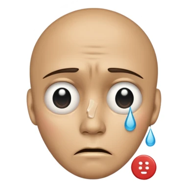 Face with tears holding a button saying its time for the world to end sticker