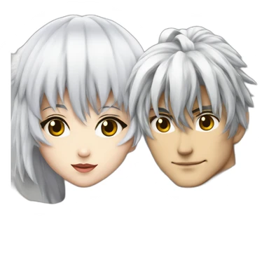 Rin and Sesshomaru (Yashahime series) sticker