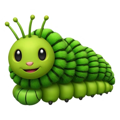 3d Caterpillar sticker