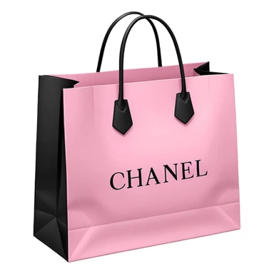 Victoria secret shopping bag and Sephora shopping bag and Chanel shopping bag sticker