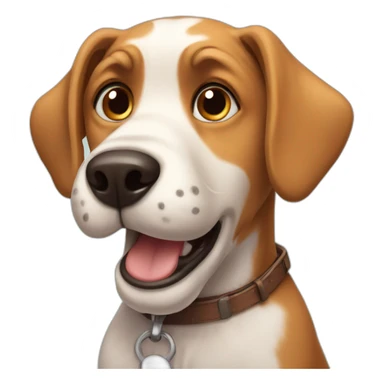 Surprised dog sticker