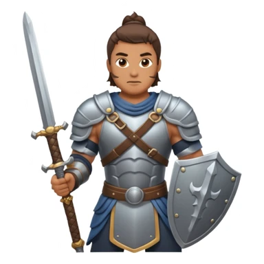 warrior man sticker