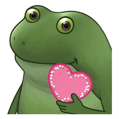 Pink sparkly heart sticker