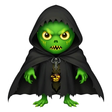 halloween themed monster with "Sythe" sticker
