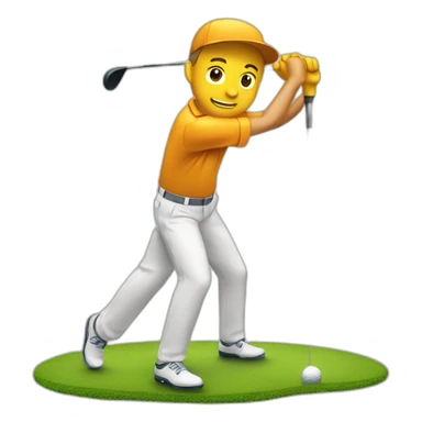 Swing de Golf sticker
