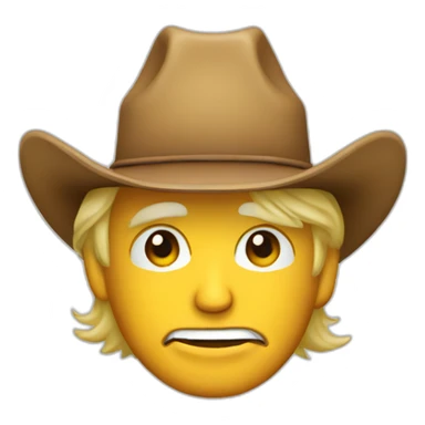 donald trump wearing a cowboy hat sticker