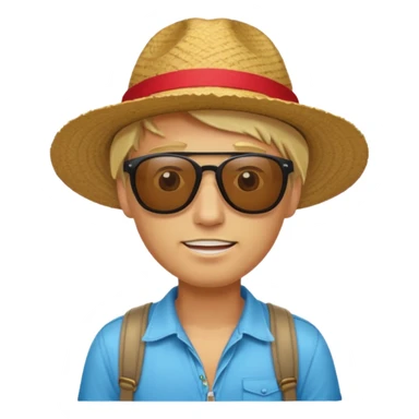 Blonde guy tourist in Peru sticker