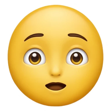 Curious emoji looking into the sky sticker