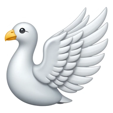 White left wing emoji sticker