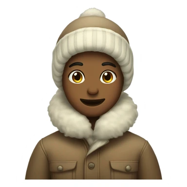 vintage winter cute emoji  sticker