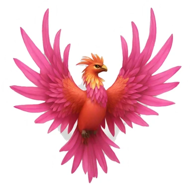 Fenix fuego rosa sticker