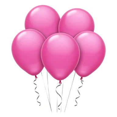Pink balloons  sticker