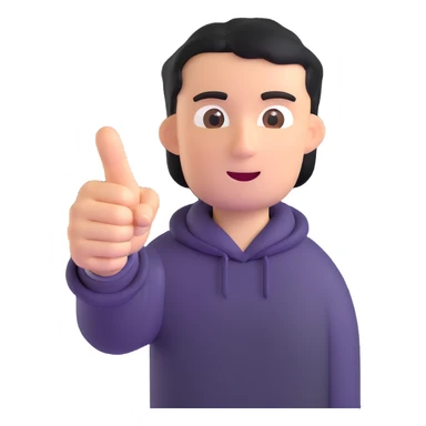 pointing finger sticker