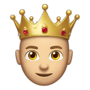 zidane with a crown sticker